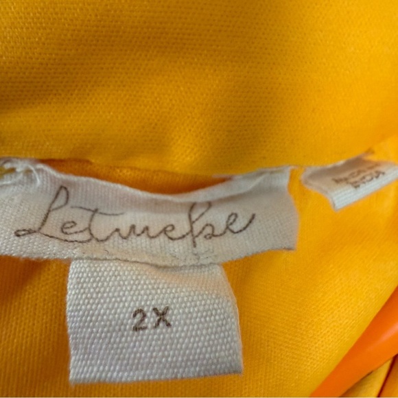 Anthropologie Let Me Be Sasha Ruffled Maxi Skirt Plus 2X Orange Chiffon Angel - Picture 8 of 11